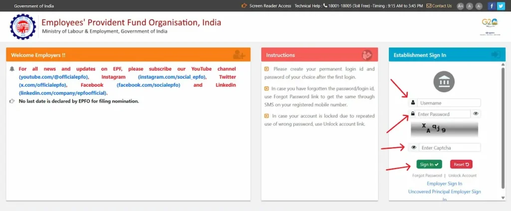 Employer Login