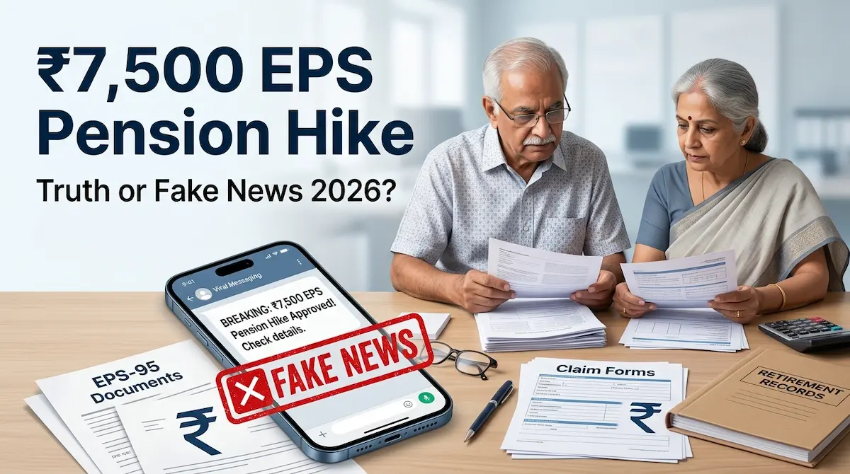 ₹7,500 EPS Pension Hike Truth or Fake News 2026
